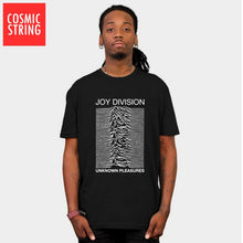 Load image into Gallery viewer, COSMIC STRING 100% cotton summer men's T-shirts Joy Division Unknown Pleasure punk COOL T-shirt rock hipster t shirt tee shirts