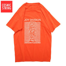 Load image into Gallery viewer, COSMIC STRING 100% cotton summer men's T-shirts Joy Division Unknown Pleasure punk COOL T-shirt rock hipster t shirt tee shirts
